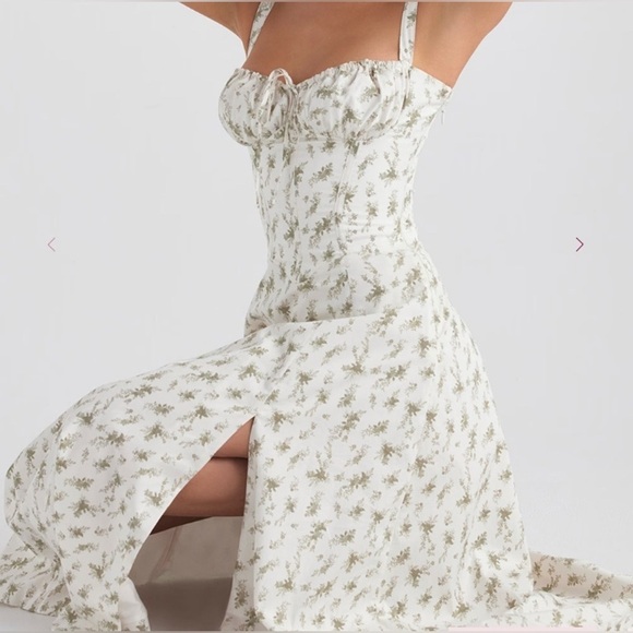 HOUSE OF CB 'Carmen' Garden Print Bustier Sundress - Picture 2 of 6